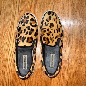 Steve Madden leopard slip on sneakers